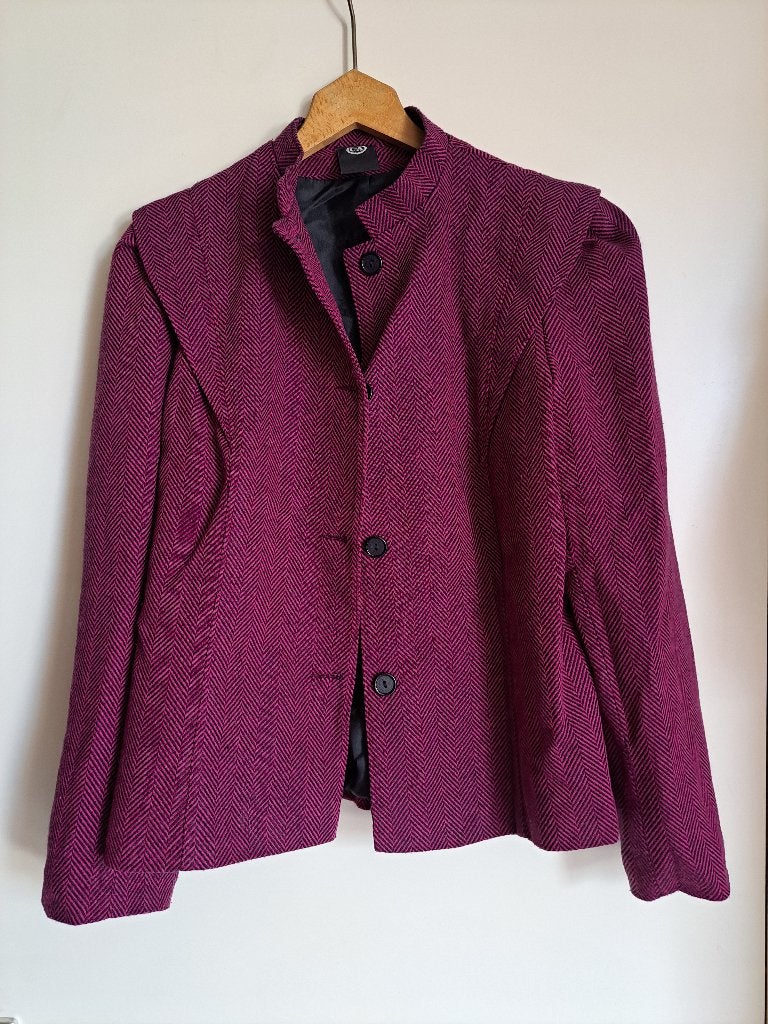 Vintage Roze Blazer / Tussenjasje - maat 40, Maat 38/40 (M), Verzenden, Zo goed als nieuw, Vintage