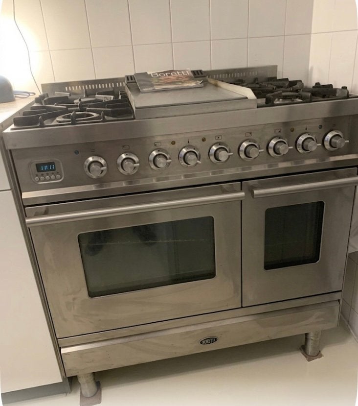 Mooi Boretti fornuis 90 cm, Witgoed en Apparatuur, Fornuizen, Ophalen, Gebruikt, Warmhoudplaat, 60 cm of meer