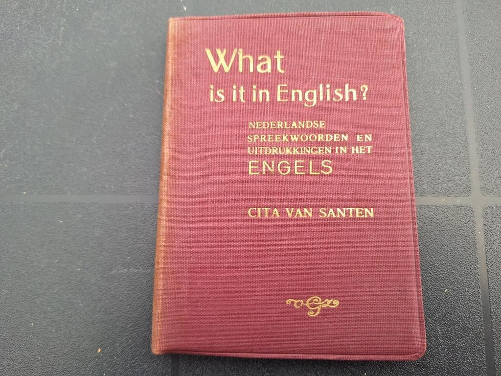 Cita van Santen spreekwoorden 1953., Antiek en Kunst, Antiek | Boeken en Bijbels, Ophalen of Verzenden