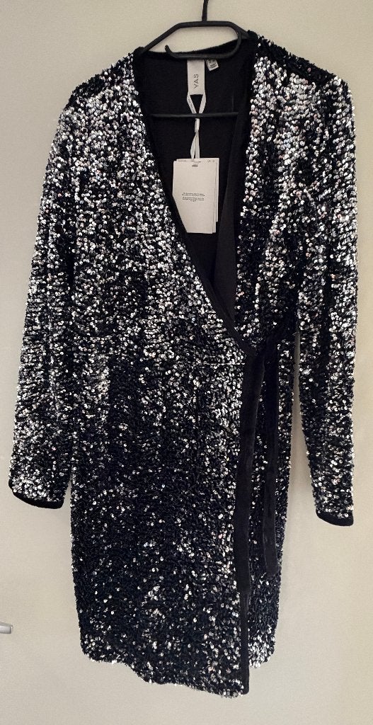 Glitter (cocktail) jurkje, Verzenden, Maat 46/48 (XL) of groter, Nieuw, Cocktailjurk