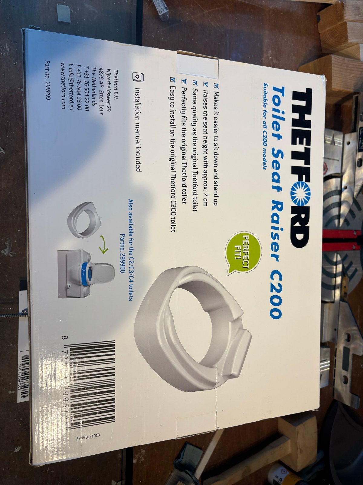 Thetford Toilet Seat Raiser C200 - Nieuw in doos, Ophalen of Verzenden, Zo goed als nieuw
