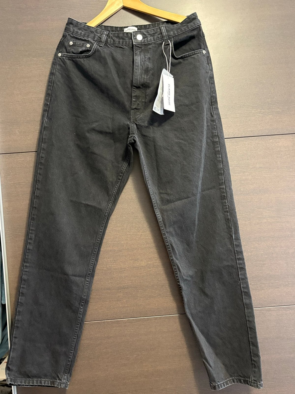 Claire Rose x NA-KD Zwarte Jeans - Maat 42, Zwart, Maat 42/44 (L), Nieuw, Ophalen of Verzenden