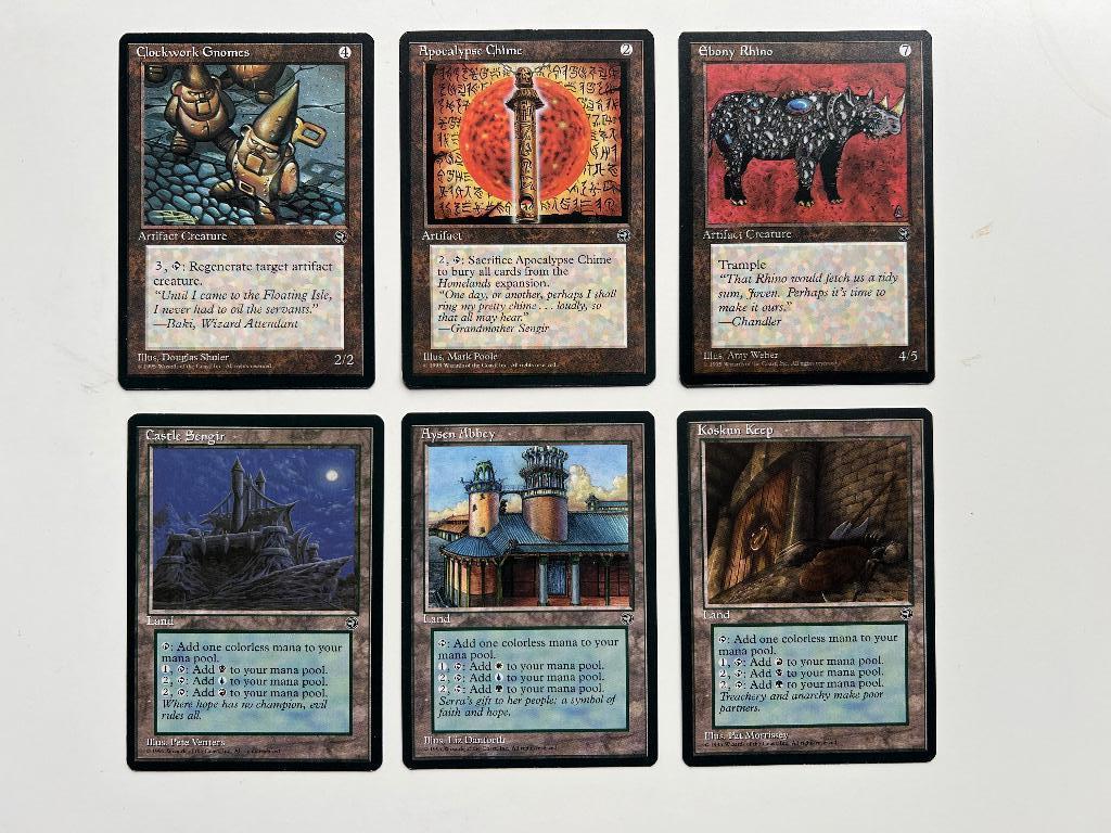 Magic the Gathering Homelands 1995 - 62x + geopende boosters, Hobby en Vrije tijd, Verzamelkaartspellen | Magic the Gathering