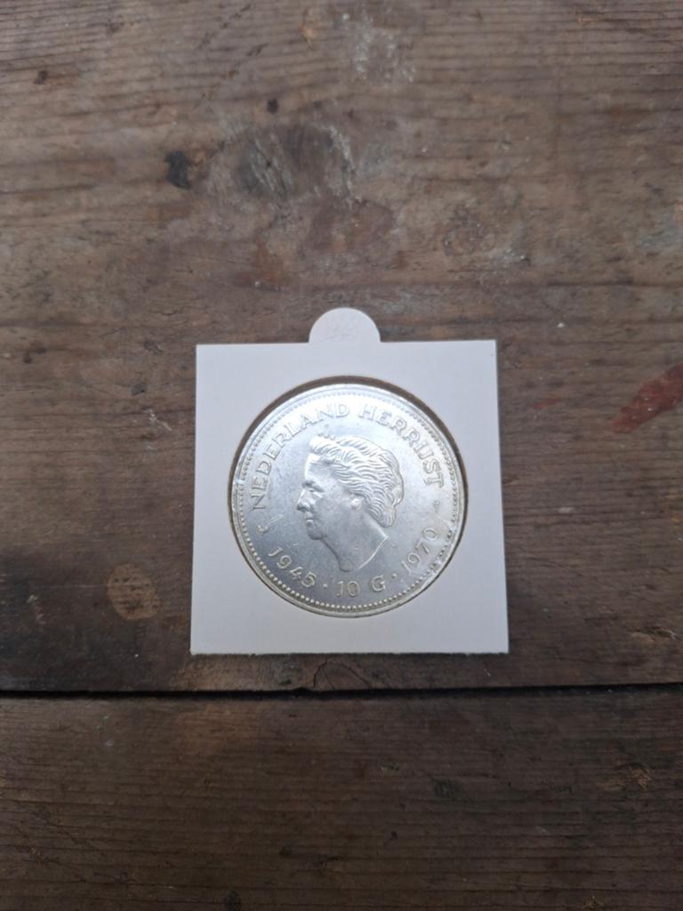 Prachtige zilveren 10 gulden Wilhelmina 1945-1970, Postzegels en Munten, Munten | Nederland, Ophalen of Verzenden