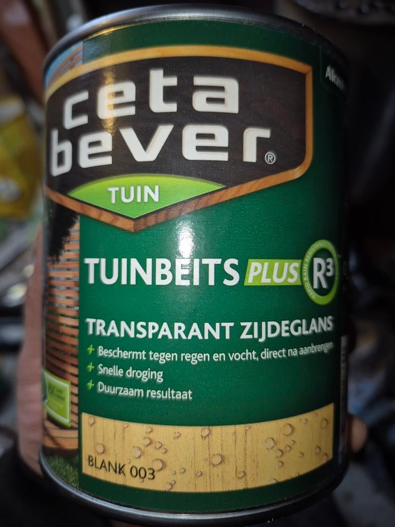 CetaBever Tuinbeits Plus Transparant Zijdeglans Blanke Lak, Overige kleuren, Nieuw, Beits, Ophalen of Verzenden