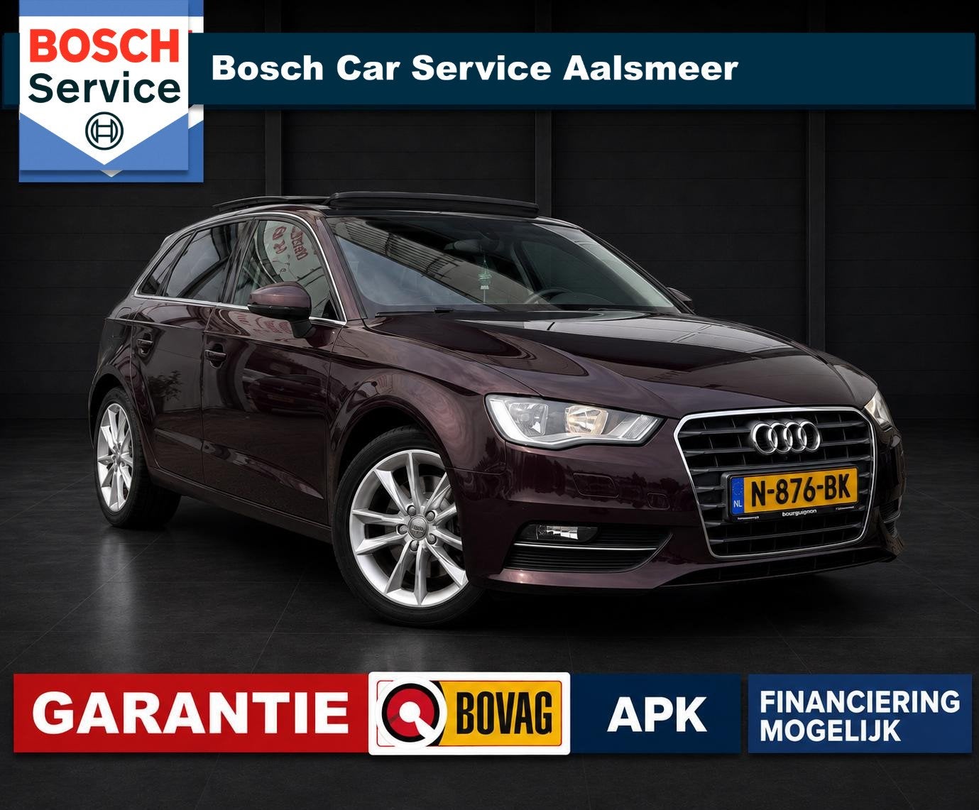 Audi A3 Sportback 1.8 TFSI Ambition Pro Line S / Pano / Stoe, Auto's, Audi, Voorwielaandrijving, Gebruikt, 179 pk, Leder en Stof