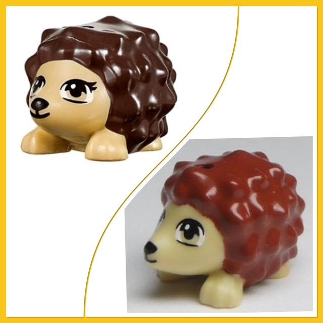 lego egeltjes bruin (10) donker bruin (1), Ophalen of Verzenden, Nieuw, Accessoire, Lego