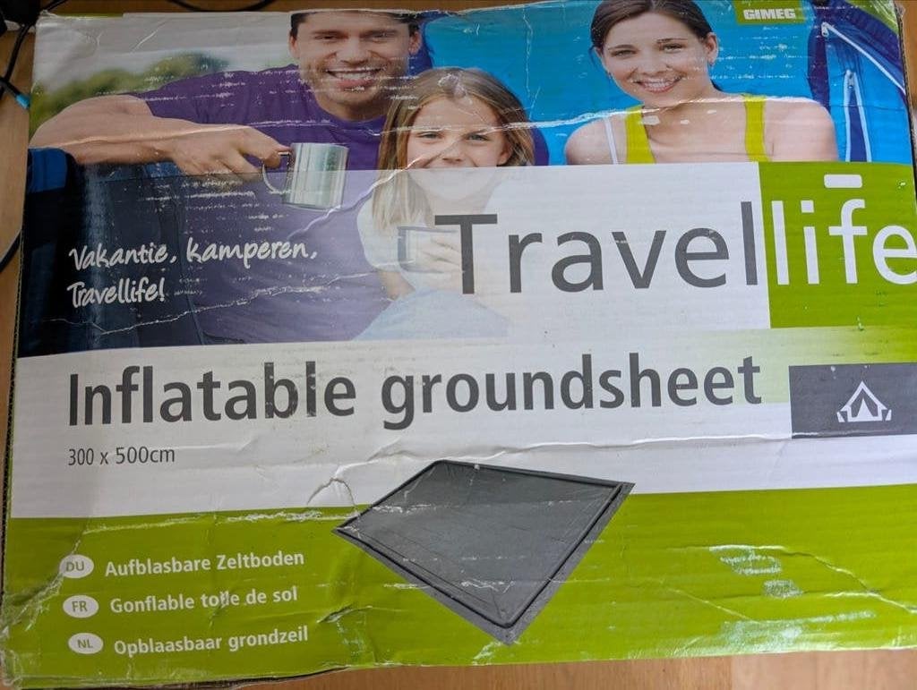 Opblaasbaaar gondzeil Travellife nieuw 300 x 500 x 5, Caravans en Kamperen, Ophalen of Verzenden, Nieuw
