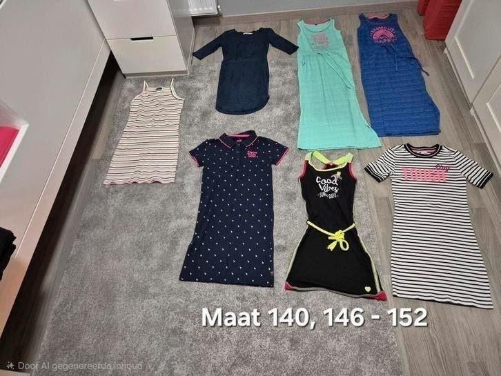 Pakket jurkjes maat 140, 146 - 152, Kinderen en Baby's, Kinderkleding | Maat 140, Ophalen of Verzenden, Zo goed als nieuw, Meisje