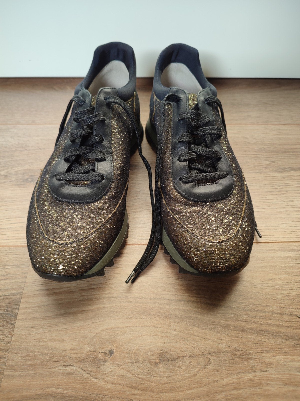 181 Italiaanse glitter sneakers goud, Kleding | Dames, Ophalen of Verzenden, Zo goed als nieuw, Overige kleuren, Sneakers of Gympen