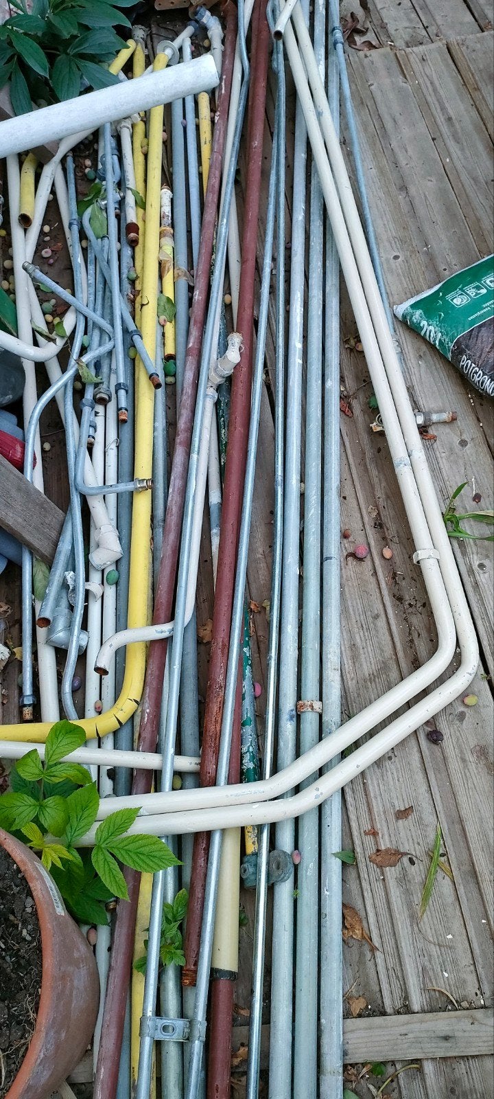 Diverse stalen leidingen gasleiding verwarmingsbuizen buizen, Ophalen, Overige materialen, Gebruikt, 20 tot 40 mm