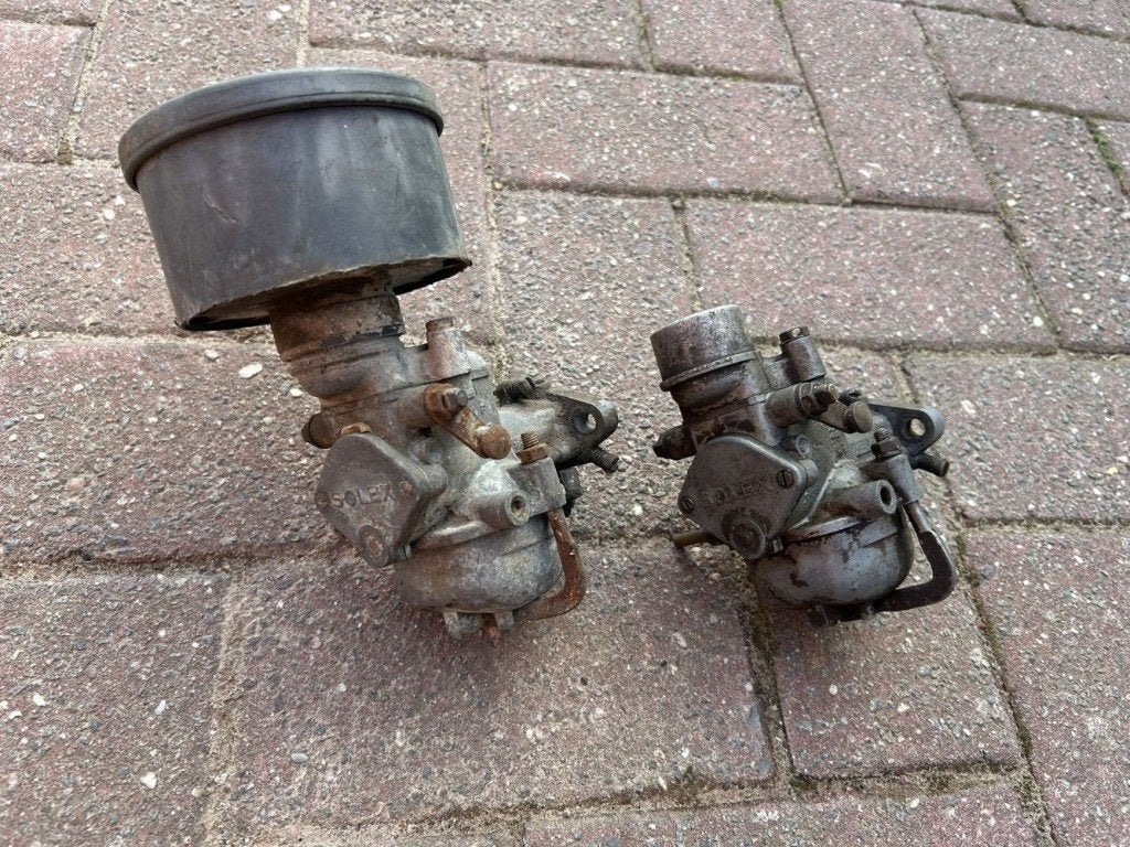 Solex carburateur (2x) + filter, Ophalen of Verzenden, Gebruikt, Carburateur, Overige merken