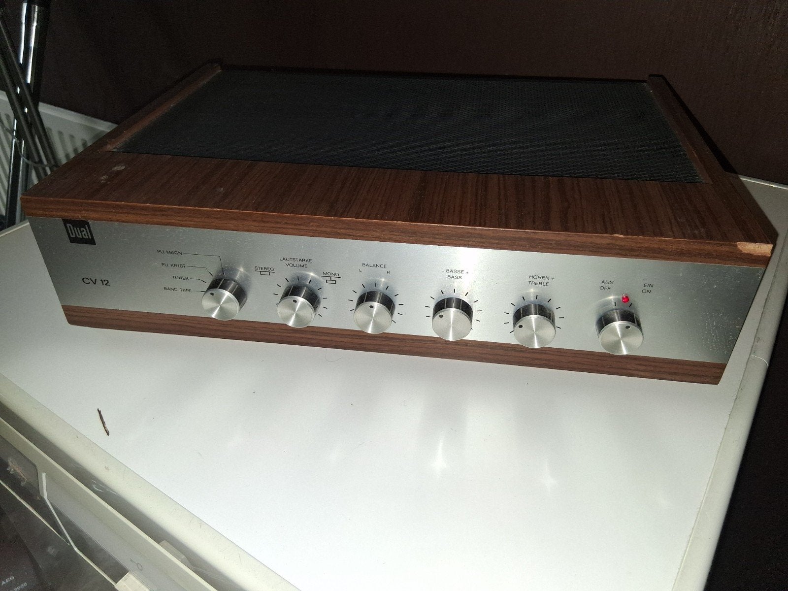 Vintage Versterker Dual CV12, Ophalen, Gebruikt, Minder dan 60 watt, Overige merken