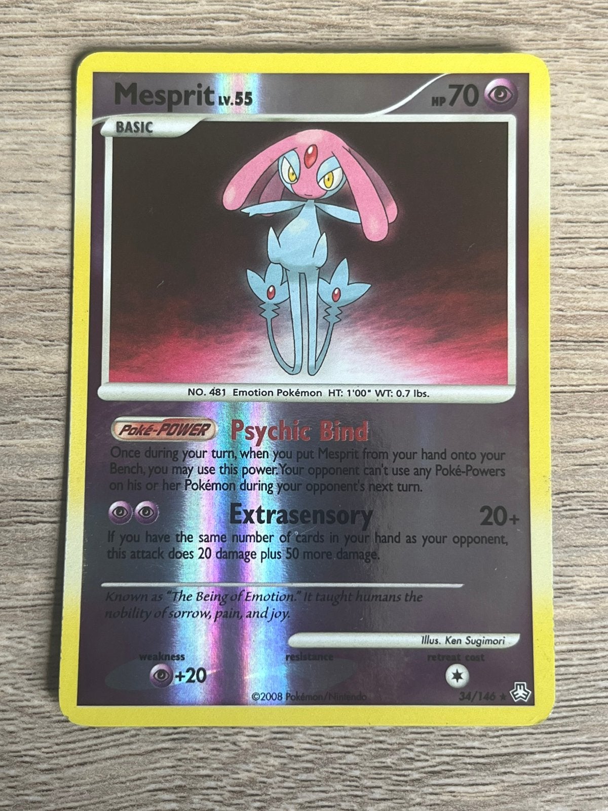 Mesprit - Legends Awakened (34/146) - Reverse - Pokemon, Ophalen of Verzenden, Zo goed als nieuw
