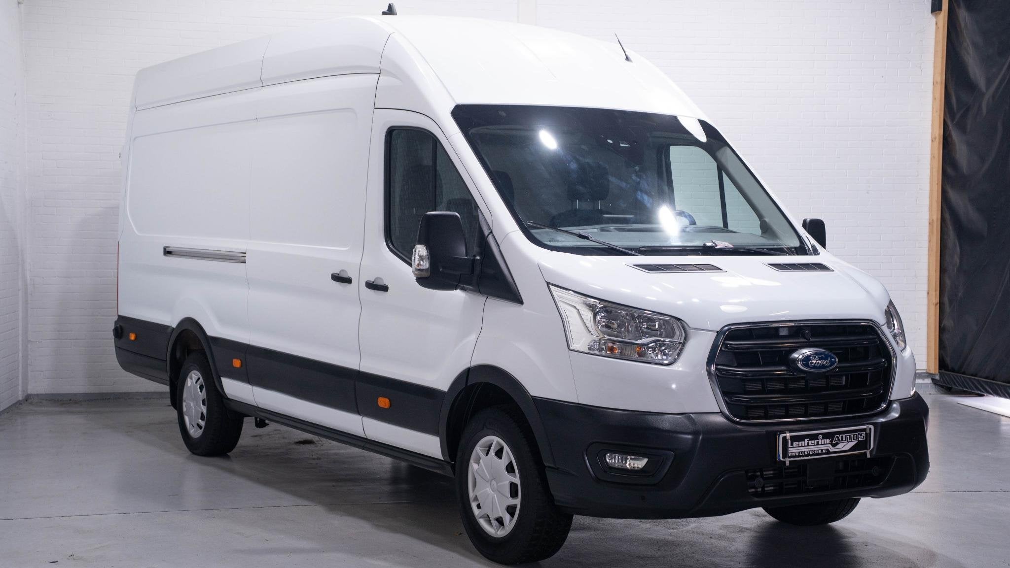 Ford Transit 2.0 TDCi 130 pk L4H3 Navi, Camera Apple Carplay, Voorwielaandrijving, Stof, Gebruikt, 4 cilinders