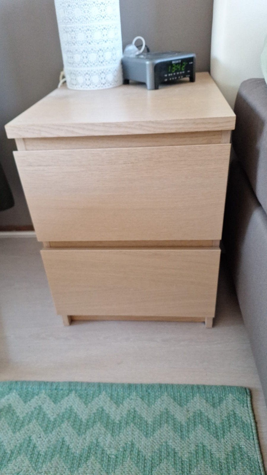 ladenkastjes, 2 laden Malm Ikea, Ophalen, 1 of 2 laden, Eikenhout, Minder dan 100 cm