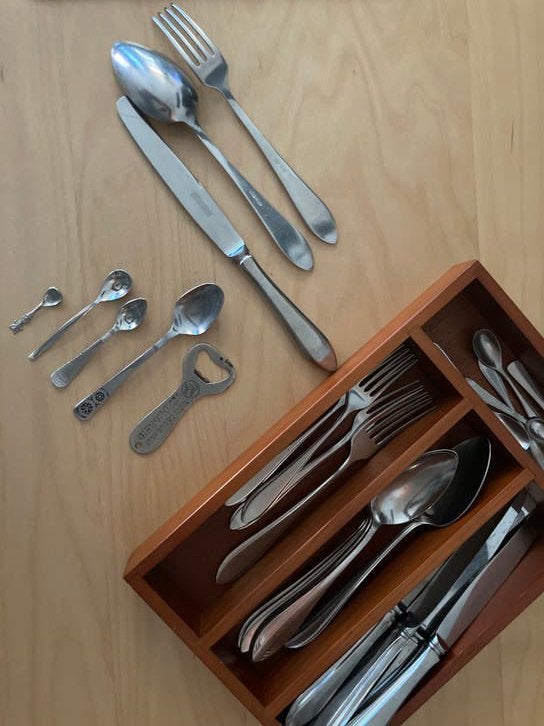 Bestek set 32 Delig, Ophalen, Gebruikt, Zilver, Bestekset