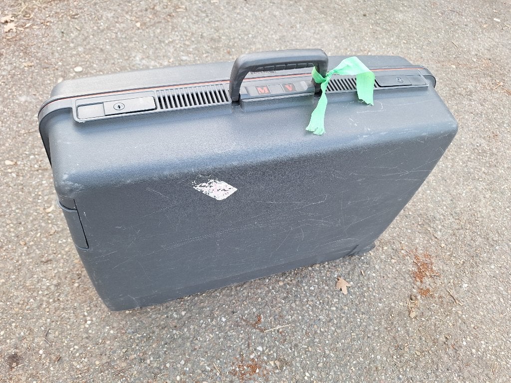 Vintage Koffer met Wieltjes - Stevig en Ruim, Gebruikt, Hard kunststof, 45 tot 55 cm, Wieltjes