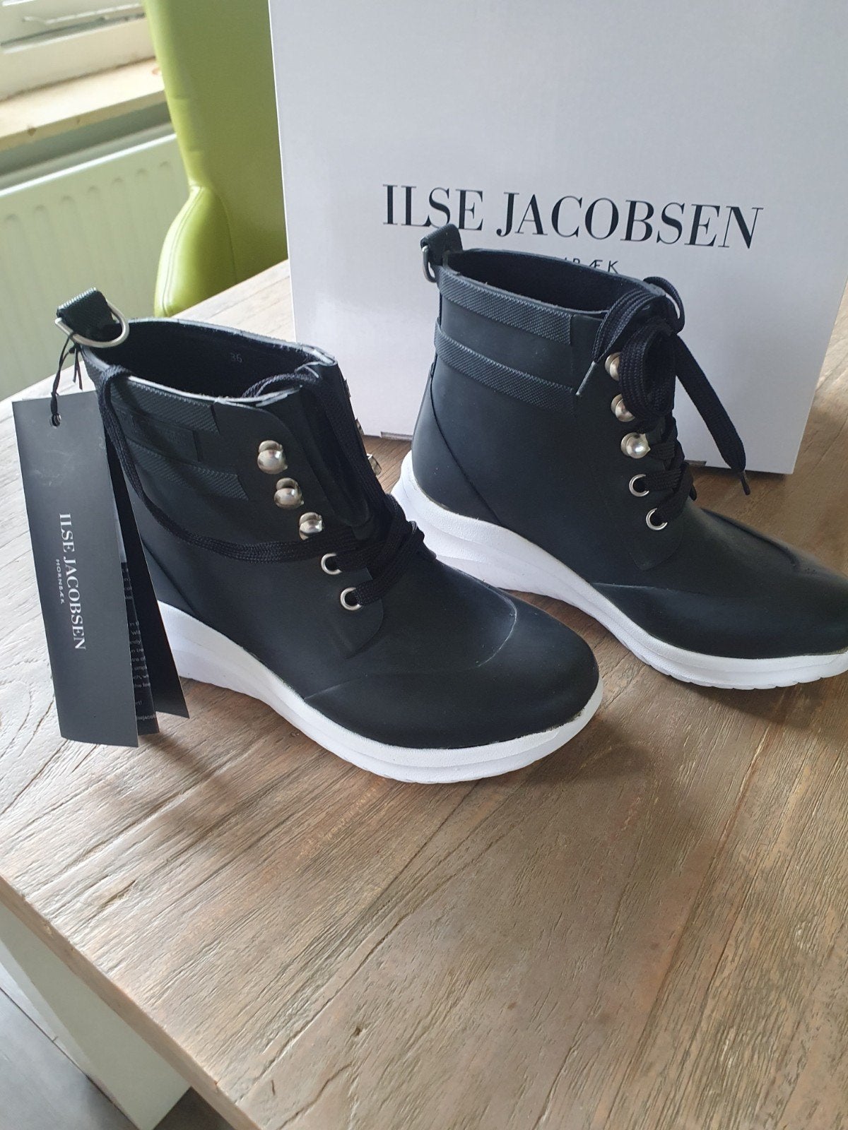 Nieuw. Ilse Jacobsen laarzen.Maat 36., Zwart, Nieuw, Ophalen of Verzenden, Regenlaarzen