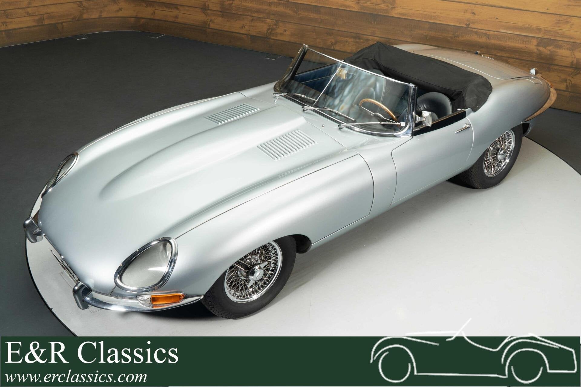 Jaguar E-Type Series 1 3.8 Cabriolet | 1963, Auto's, Achterwielaandrijving, Leder, Bedrijf, Handgeschakeld
