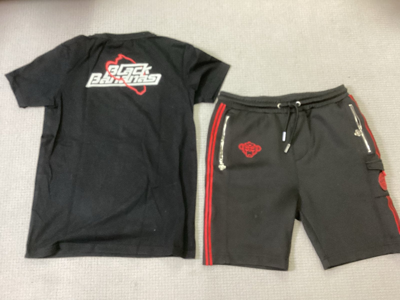 Black Bananas Set: Shirt + Korte Broek Maat 176, Ophalen of Verzenden, Zo goed als nieuw, Jongen
