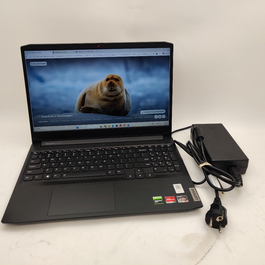 Lenovo ideapad Gaming 3 Ryzen 5 512GB 16gb ram GTX 1650, 15 inch, L, Zo goed als nieuw, L