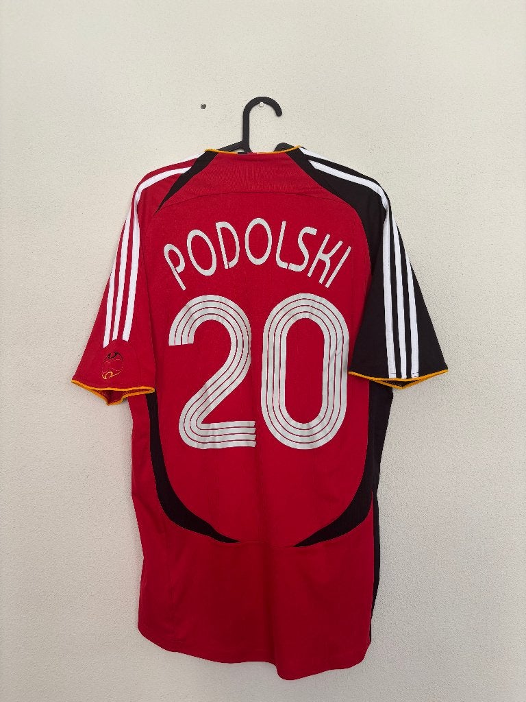 Lukas Podolski Duitsland 06/07 Adidas shirt, Maat M, Ophalen of Verzenden, Zo goed als nieuw, Shirt
