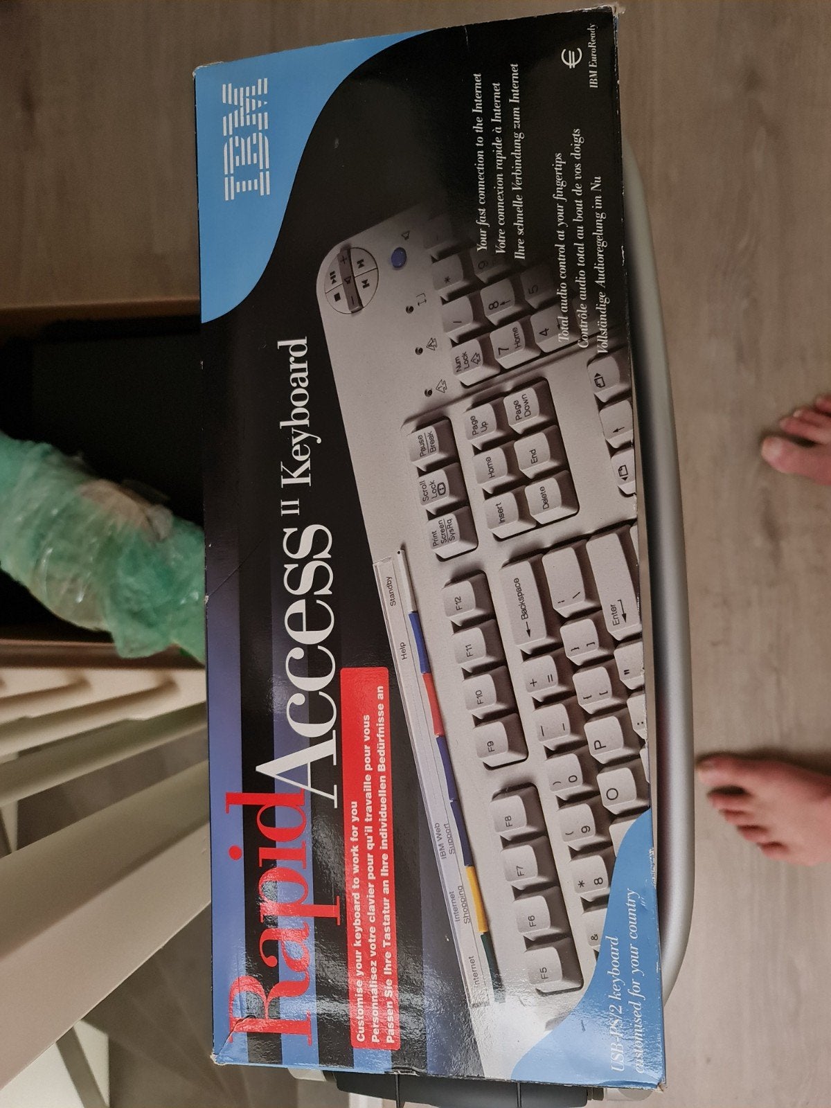 GRATIS IBM Rapid Access II Toetsenbord - USB/PS/2, Ophalen, Nieuw, Multimediatoetsen, Qwerty