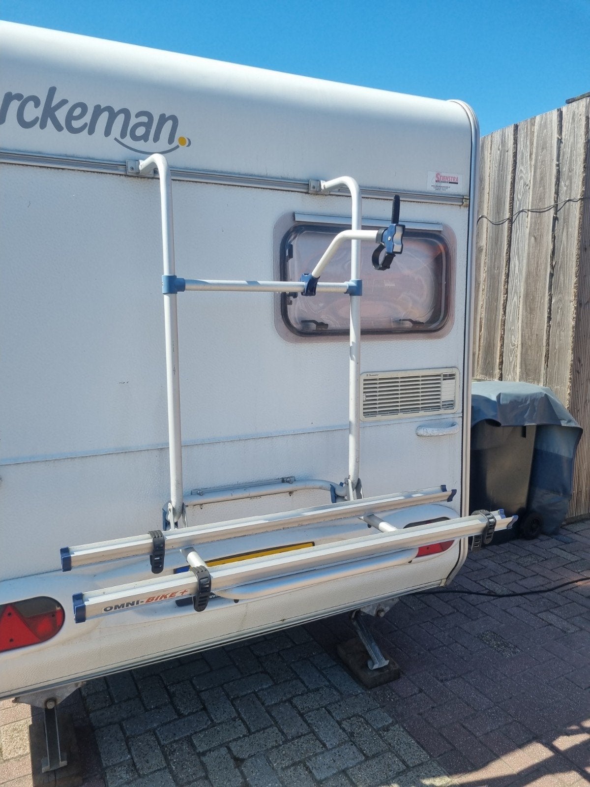 fietsendrager achter voor caravan, Ophalen, Gebruikt