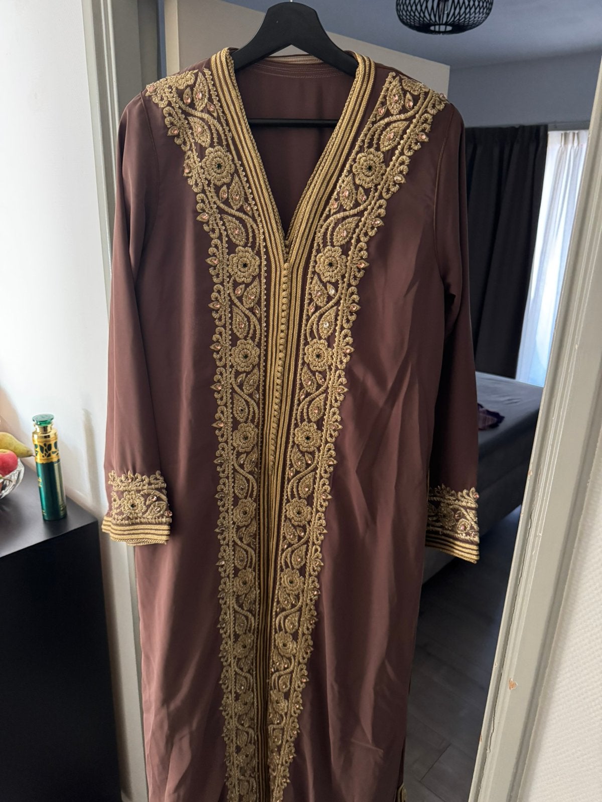 Marokkaanse jurk 2-delig, Overige typen, Beige, Maat 46/48 (XL) of groter, Ophalen of Verzenden