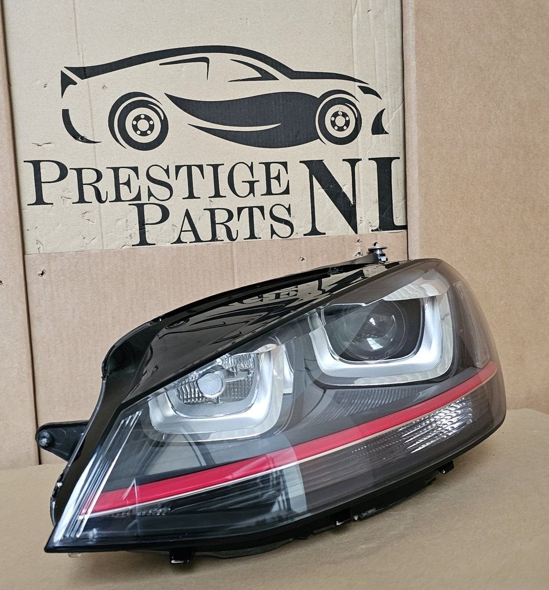 Koplamp VW Golf 7 VII GTI BI Xenon Links 5G1941031A Originee, Gebruikt, -, Ophalen of Verzenden, -