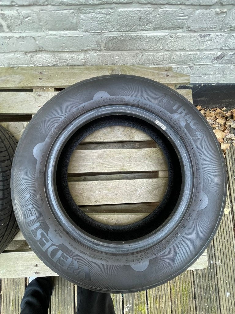 Car Tyres, Auto-onderdelen, Banden en Velgen, Ophalen, 14 inch, Gebruikt, Band(en)