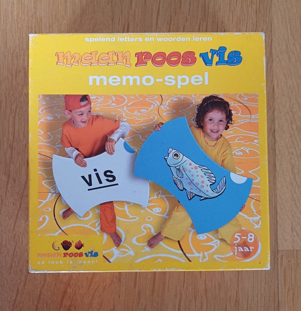 Maan Roos Vis memo spel, Ophalen of Verzenden, Zo goed als nieuw