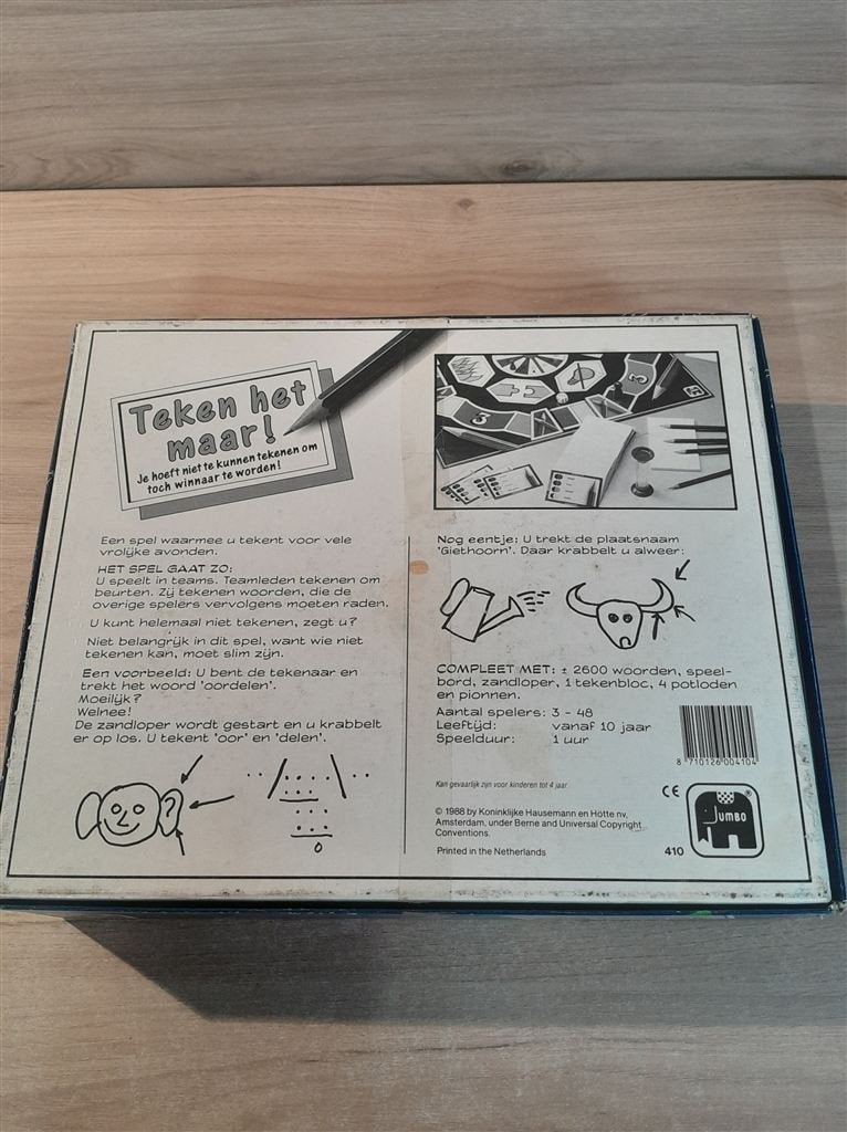 teken het maar - s6283, Hobby en Vrije tijd, Gezelschapsspellen | Bordspellen, Verzenden, Zo goed als nieuw