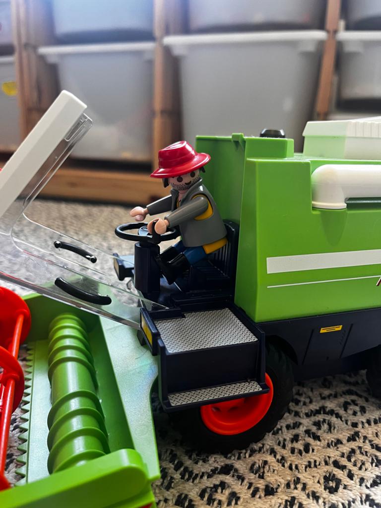 Playmobil Maaidorser 9532 Country met figuur en balen, Ophalen, Zo goed als nieuw, Complete set