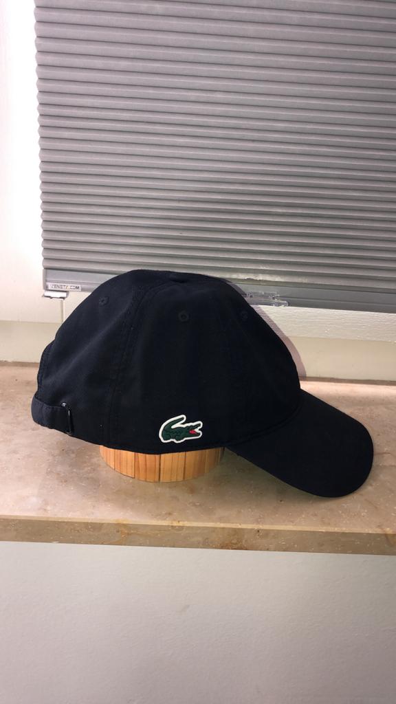 Lacoste pet - Donkerblauw - Zo goed als nieuw, Ophalen of Verzenden, Zo goed als nieuw, Jongetje of Meisje, Pet