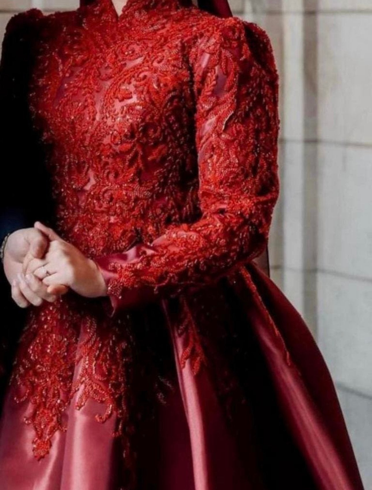 Handgemaakte hennajurk MOET WEG!, Kleding | Dames, Gelegenheidskleding, Ophalen, Zo goed als nieuw, Overige typen