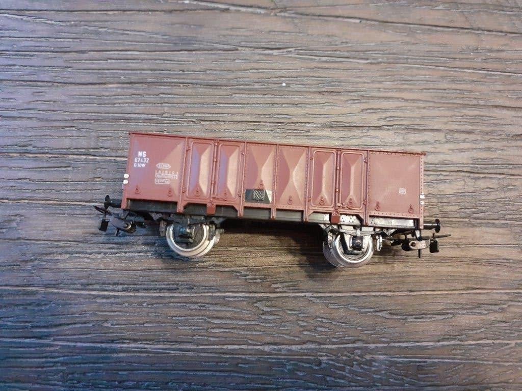 Piko open wagen NS bruin, Gelijkstroom, Wagon, Piko, Ophalen of Verzenden