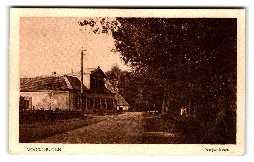 Voorthuizen, Dorpsstraat, Verzenden, 1920 tot 1940, Gelopen, Gelderland