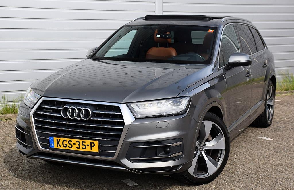 Audi Q7 3.0 TDI quattro Pro Line + 7persoons*2016*184Dkm*Dak, Auto's, Gebruikt, Euro 6, 7 stoelen, Leder