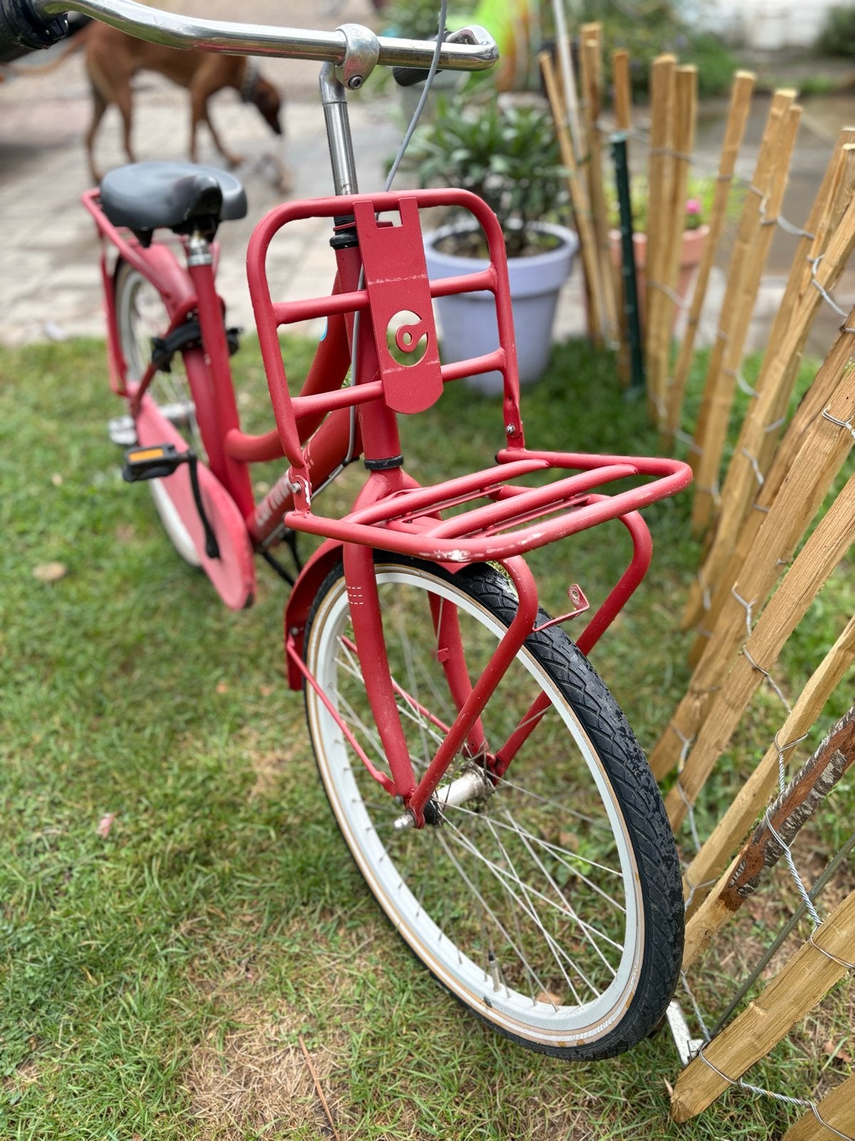 Cortina U4 Transportfiets Dames - Rood - Gebruikt, Fietsen en Brommers, Fietsen | Kinderfietsjes, Ophalen, Gebruikt, 20 inch of meer