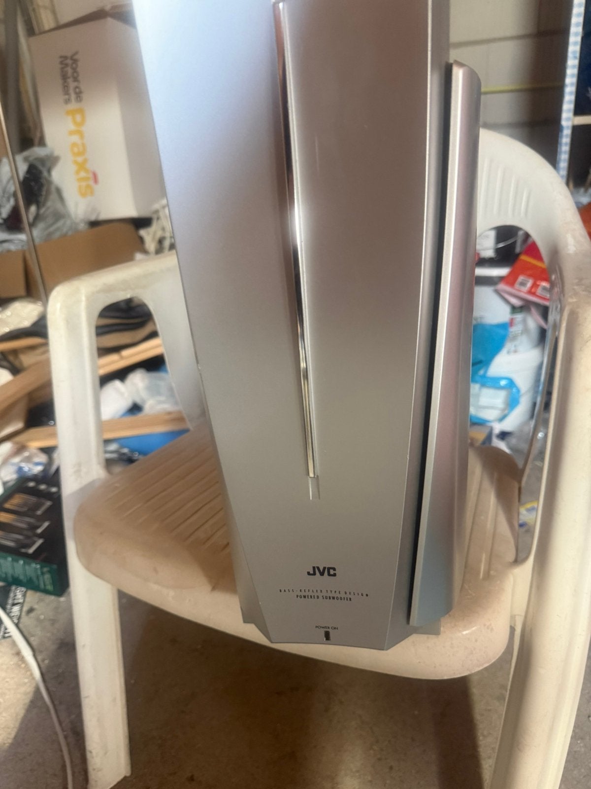 JVC SP-PWS66 Powered Subwoofer - 135W, Minder dan 60 m³, 3 snelheden of meer, Ophalen of Verzenden, Zo goed als nieuw