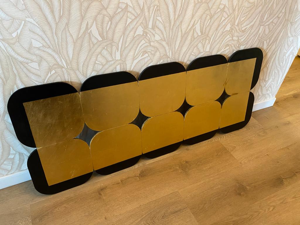 Coco Maison Muurdecoratie - Zwart/Goud - Zo goed als nieuw, Decoratieobject, Ophalen of Verzenden, Zo goed als nieuw, Met ophangsysteem