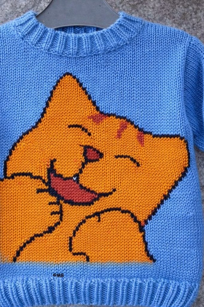 Dikkie Dik lacht trui breipatroon, Hobby en Vrije tijd, Ophalen of Verzenden, Zo goed als nieuw, Breien, Patroon of Boek