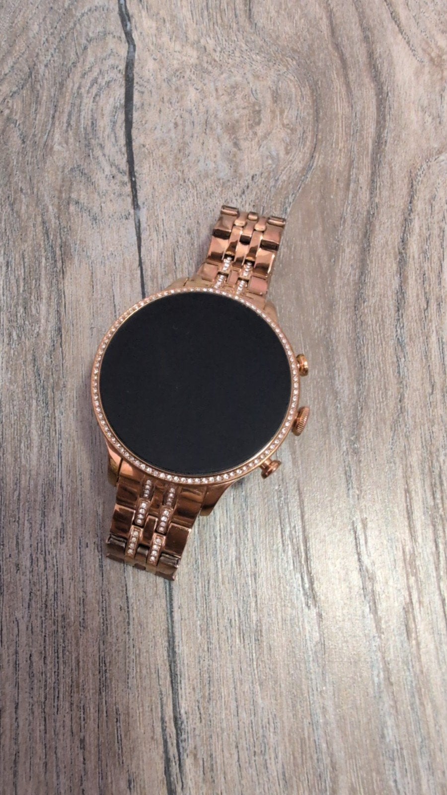 Fossil Gen 4 Smartwatch - Roségoud met Kristallen, Fossil, Ophalen of Verzenden, Zo goed als nieuw, Stappen