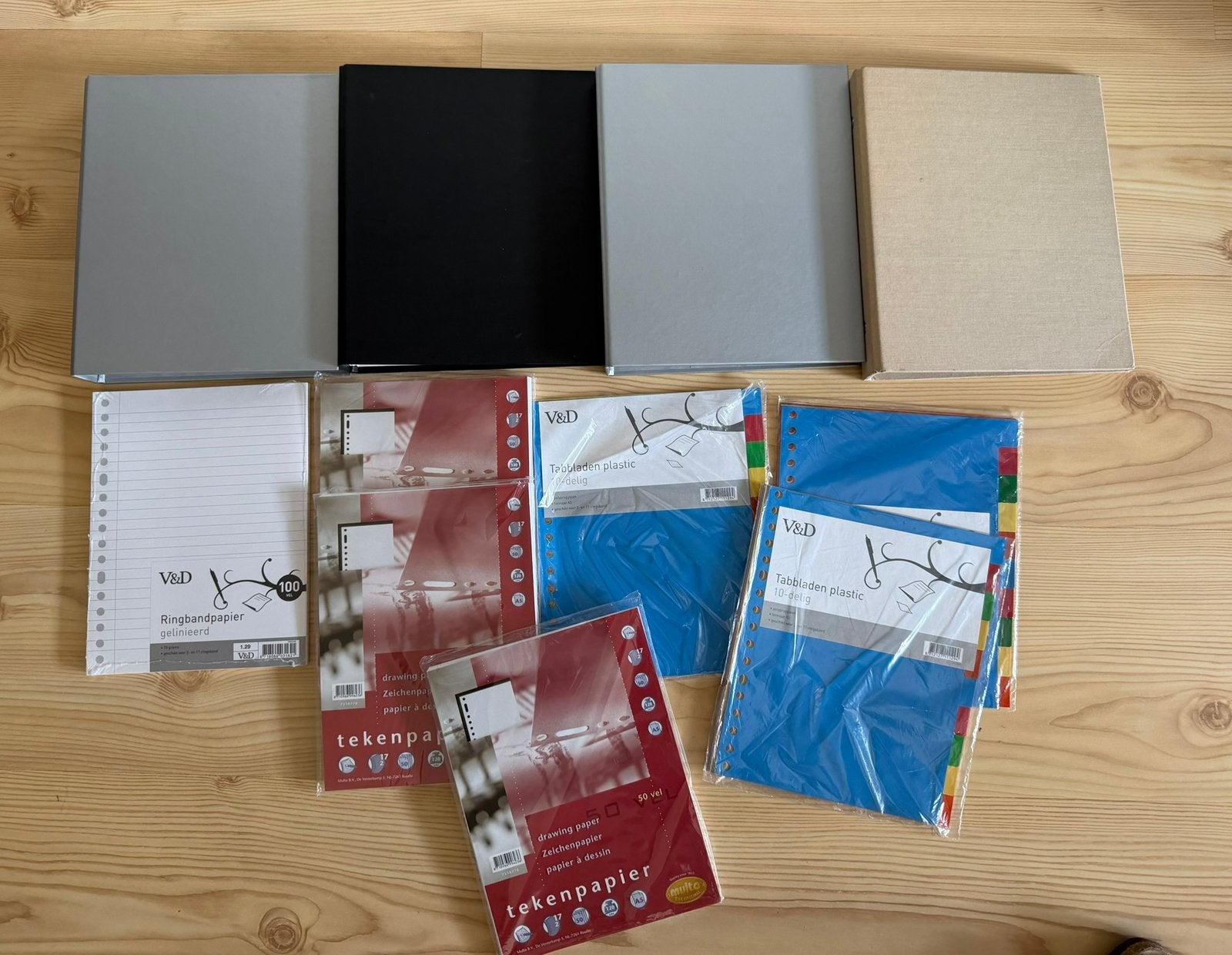 17 ringband mappen set., Ophalen, Zo goed als nieuw