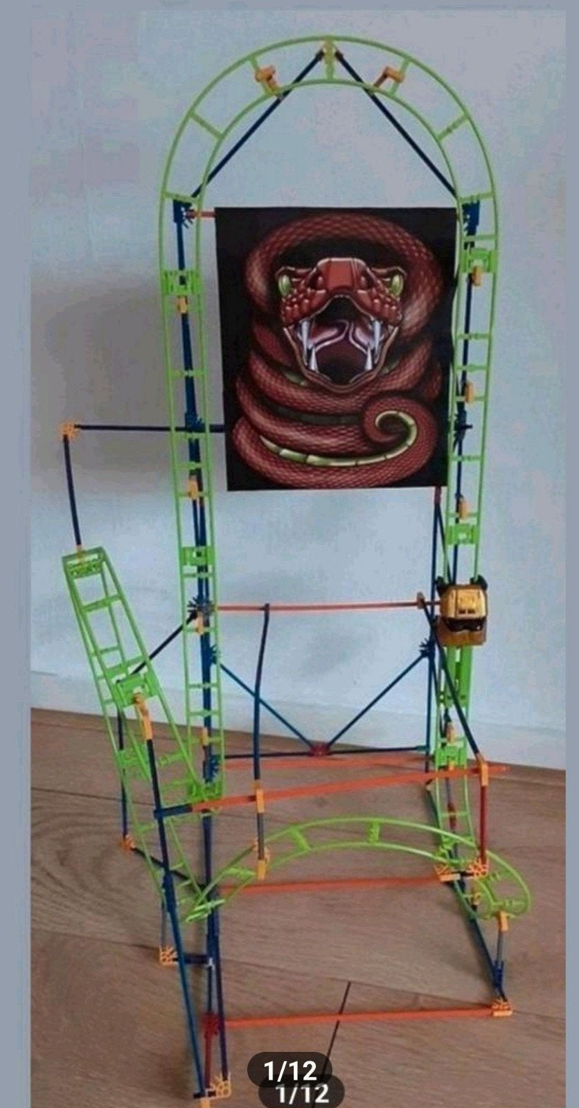 SPLINTERNIEUWE GROTE K.NEX ACHTBAAN MET BOUWTEKENING COMPLEE, Ophalen of Verzenden, Nieuw, K'nex