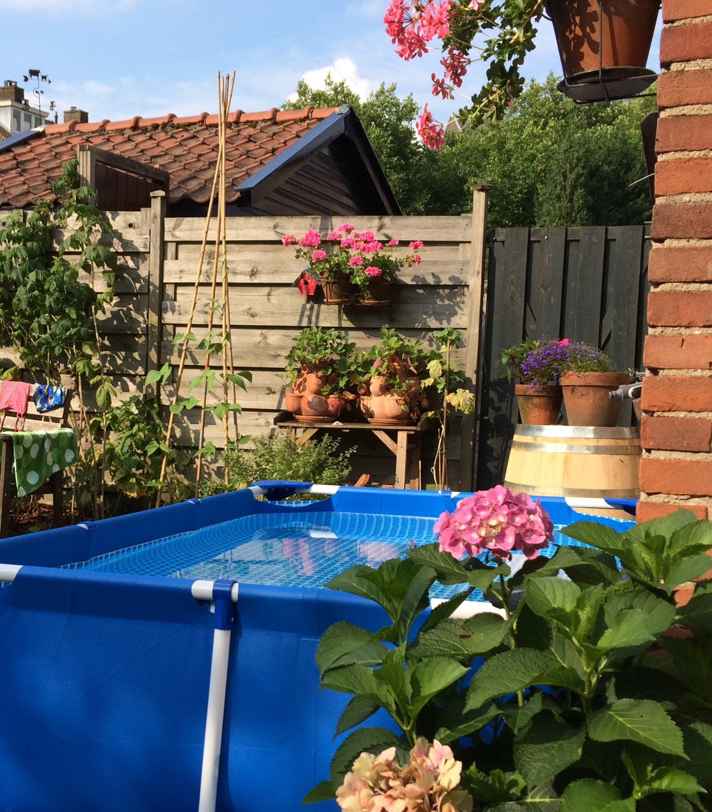 Intex zwembad 2.20 x 1.50 x 0.60 cm, Tuin en Terras, Zwembaden, Ophalen, Gebruikt, Minder dan 80 cm, Minder dan 200 cm