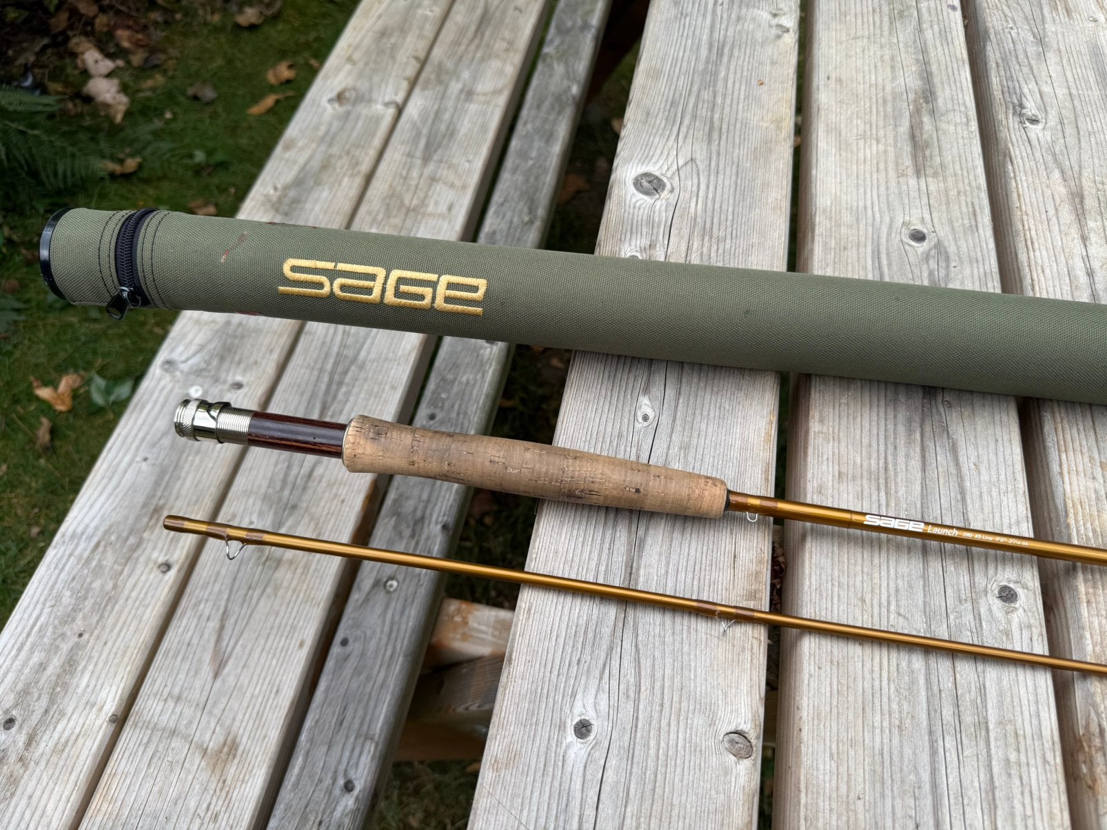 Sage Launch vliegvishengel #5 9’ 270cm vliegen hengel, Ophalen of Verzenden, Gebruikt, Werphengel