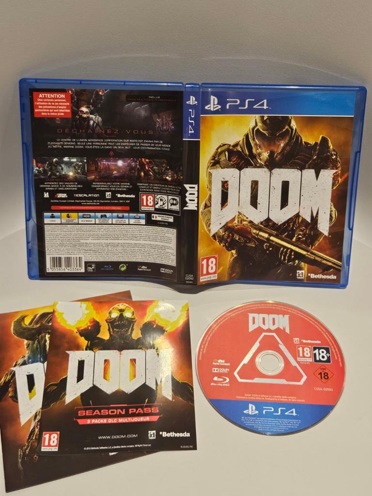 Doom PS4, Spelcomputers en Games, Games | Sony PlayStation 4, Vanaf 18 jaar, Shooter, 1 speler, Ophalen of Verzenden